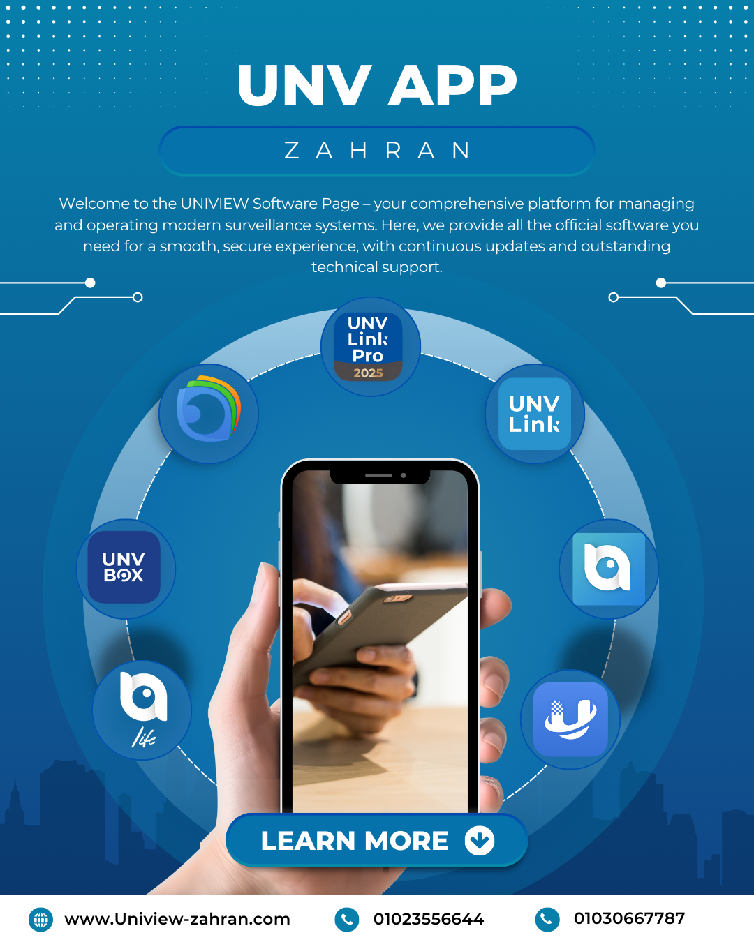 Uniview في المدن الذكية البرامج الرسمية لتشغيل أجهزة Uniview وUniarch